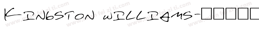 Kingston williams字体转换